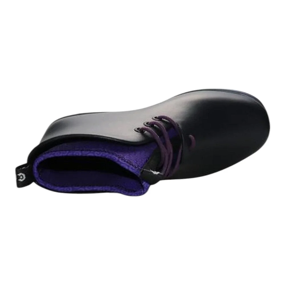 Ccilu Panto Pola Women High Top Ankle Boots Lace-up Rainboots Royal Purple‎ Sz 7